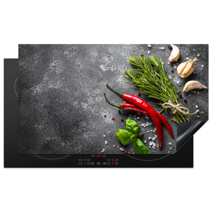 KitchenYeah© Herdabdeckplatte Einteilig Küche Kochfeld Abdeckung Ceranfeld Herdplattenabdeckung Aufr