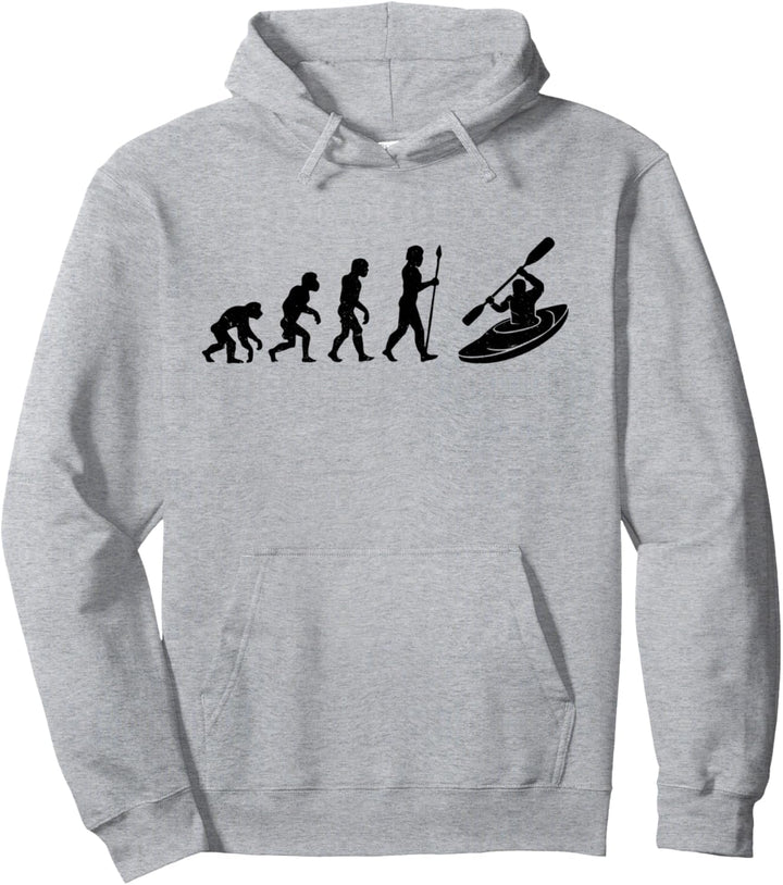 Kajak Raftung Evolution Funny Pullover Hoodie