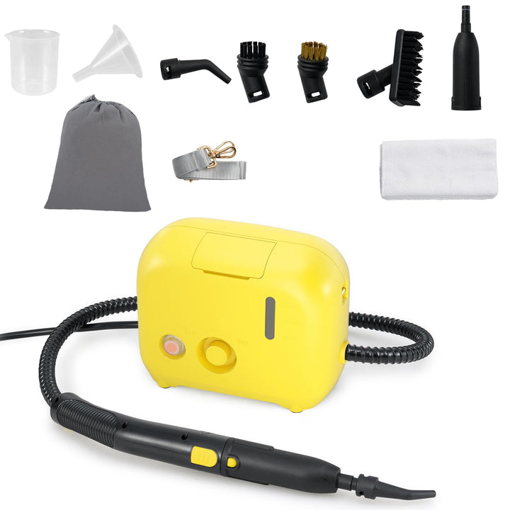 SOARS Dampfreiniger Handgerät mit 11 Zubehör, Dampfdruck: 3 bar, Max. 180 ℃, Leistung: 1600W, Wasser