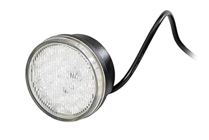 HELLA - LED-Tagfahrleuchte - 83mm - 12V - rund - Lichtscheibenfarbe: glasklar - LED-Lichtfarbe: gelb