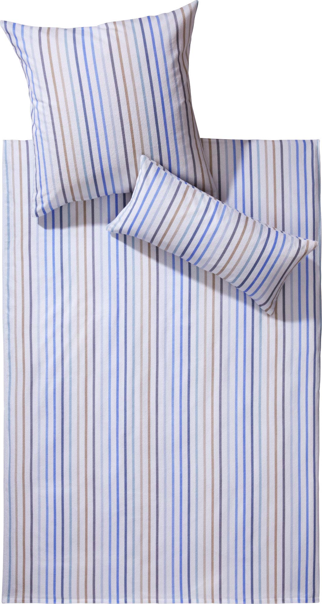 Dyckhoff Weichfrottier Bettwäsche Stefanie blau 1 Bettbezug 155 x 220 cm + 1 Kissenbezug 80 x 80 cm