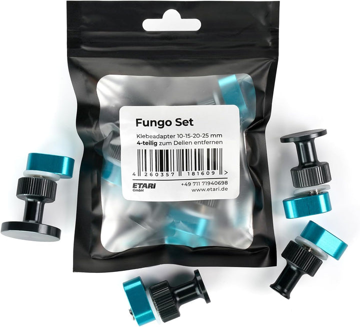 Fungo Klebeadapter 4-teilig 10-15-20-25 mm zum Dellen entfernen PDR Tools