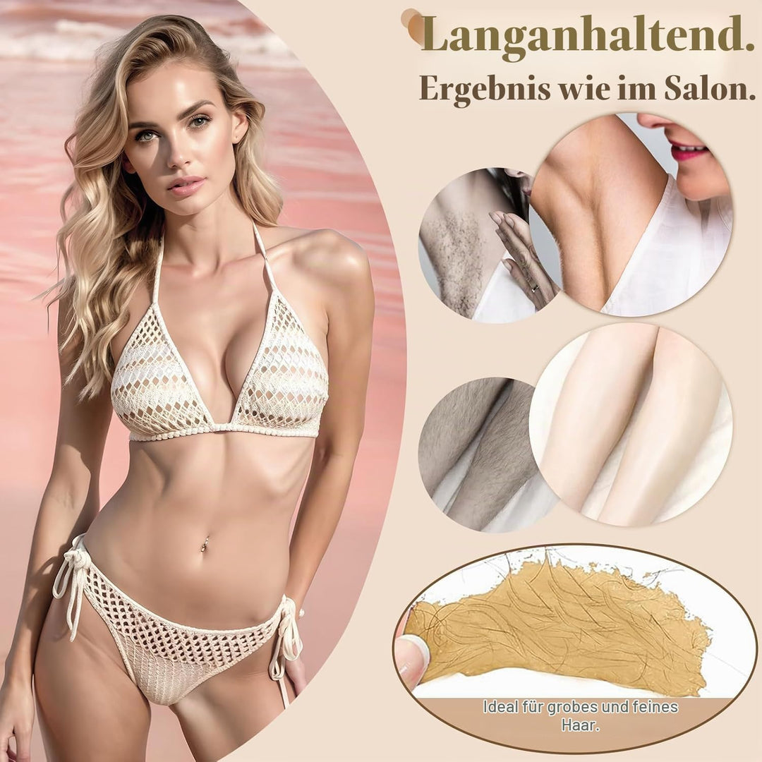 Waxing-Set Männer Frauen für die häusliche Haarentfernung: Wax-Maschine für Gesicht Körper Bikini-Be