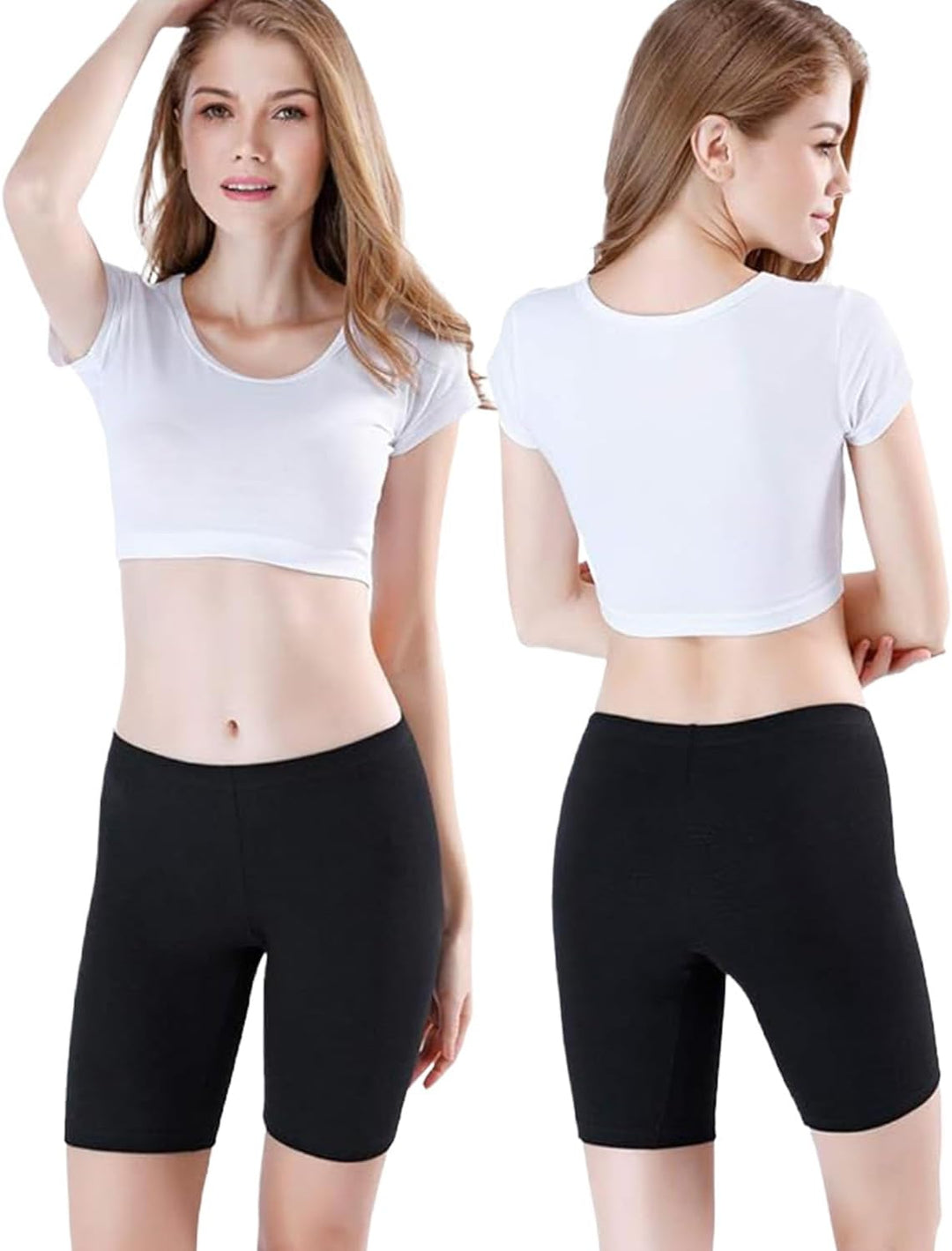 wirarpa Radlerhose Damen Kurz Baumwolle Boxershorts Unter Kleid Rock Unterhosen mit Bein Anti Scheue