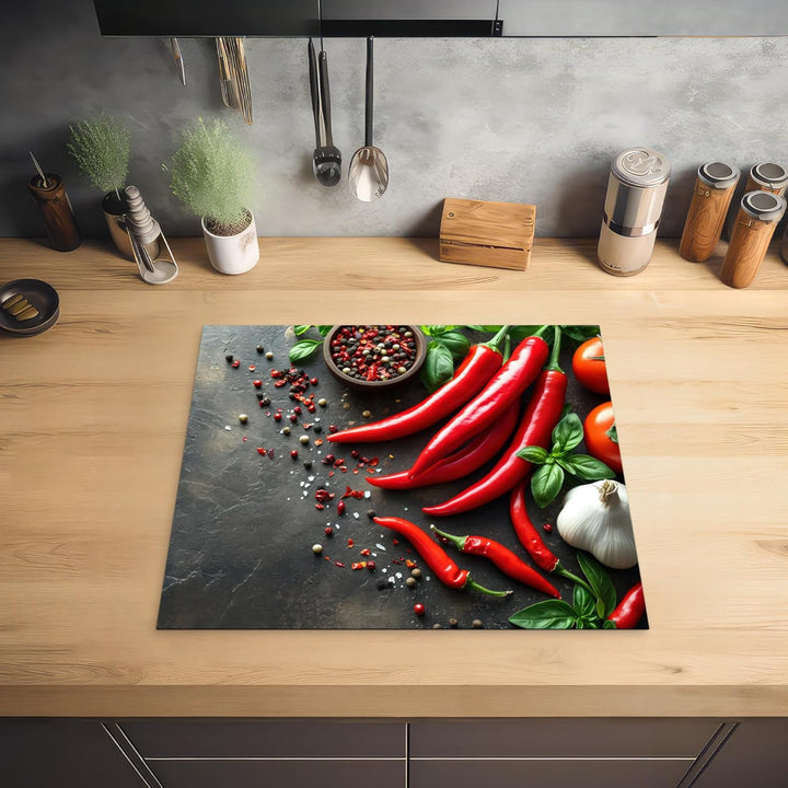 Herdabdeckplatte Einteilig Küche Herdabdeckung Induktionsfeld Ceranfeld Herdabdeckplatten Vinyl Matt