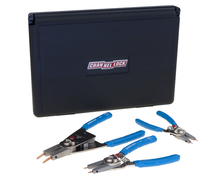 Channellock RT-3 Cabrio Sicherungsringzangen-Set, 3-teilig, blau 3 Piece Set Sprengringzange, 3 Piec