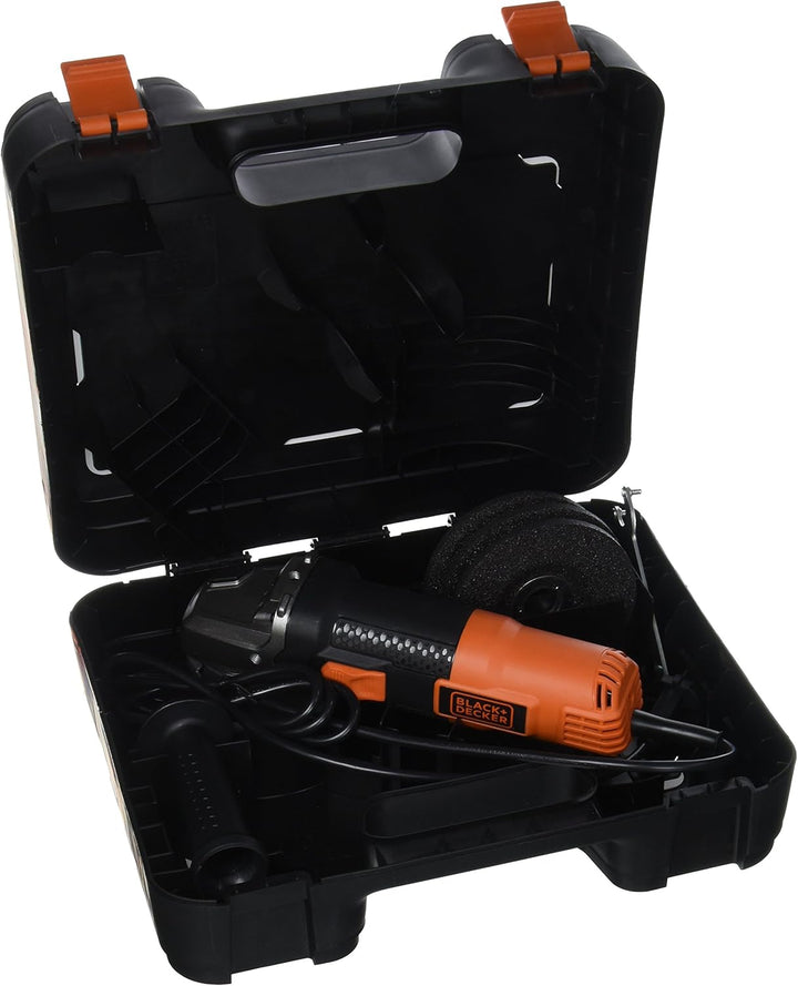 Black+Decker Winkelschleifer, 900 W, mehrfarbig, BEG210KAC3-QS 3 Scheiben, 3 Scheiben