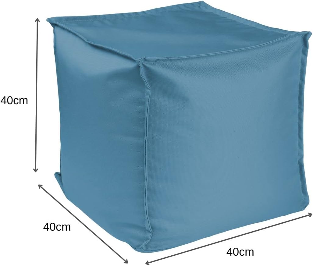 chilly pilley Sitzsack Sitzhocker mit EPS-Perlen Füllung 40x40x40cm Fusshocker Sitz-Pouf für Kinder