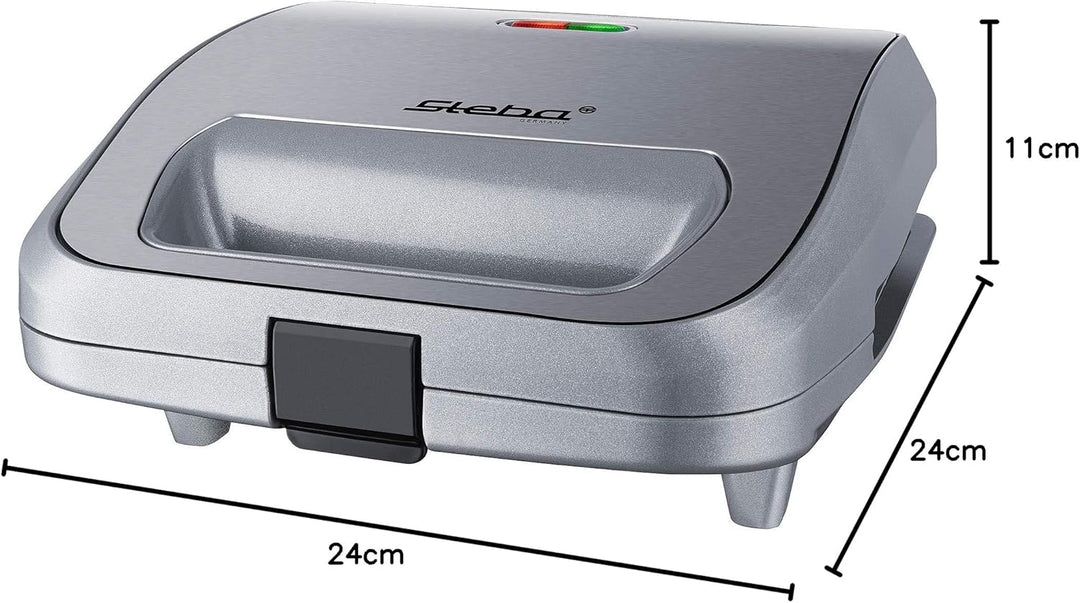 Steba 18-64-00 SG 65 Sandwichmaker | 3er Set antihaftbeschichtete Platten sind auf Knopfdruck leicht