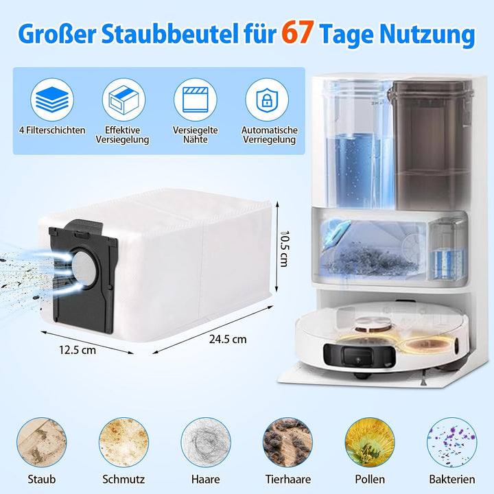 TriCut-Bürste X40 Zubehör | 25 Stück Ersatzteile für Dreame X40 Ultra Complete/L10s Ultra Gen 3/L40