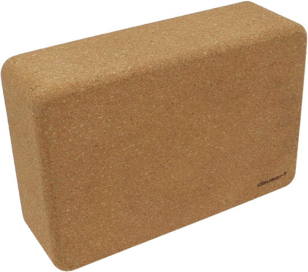 Deuser YOGA BLOCK | Hochwertiges & 100% Material | Abgerundete Ecken | Rutschfest und leicht | Yoga
