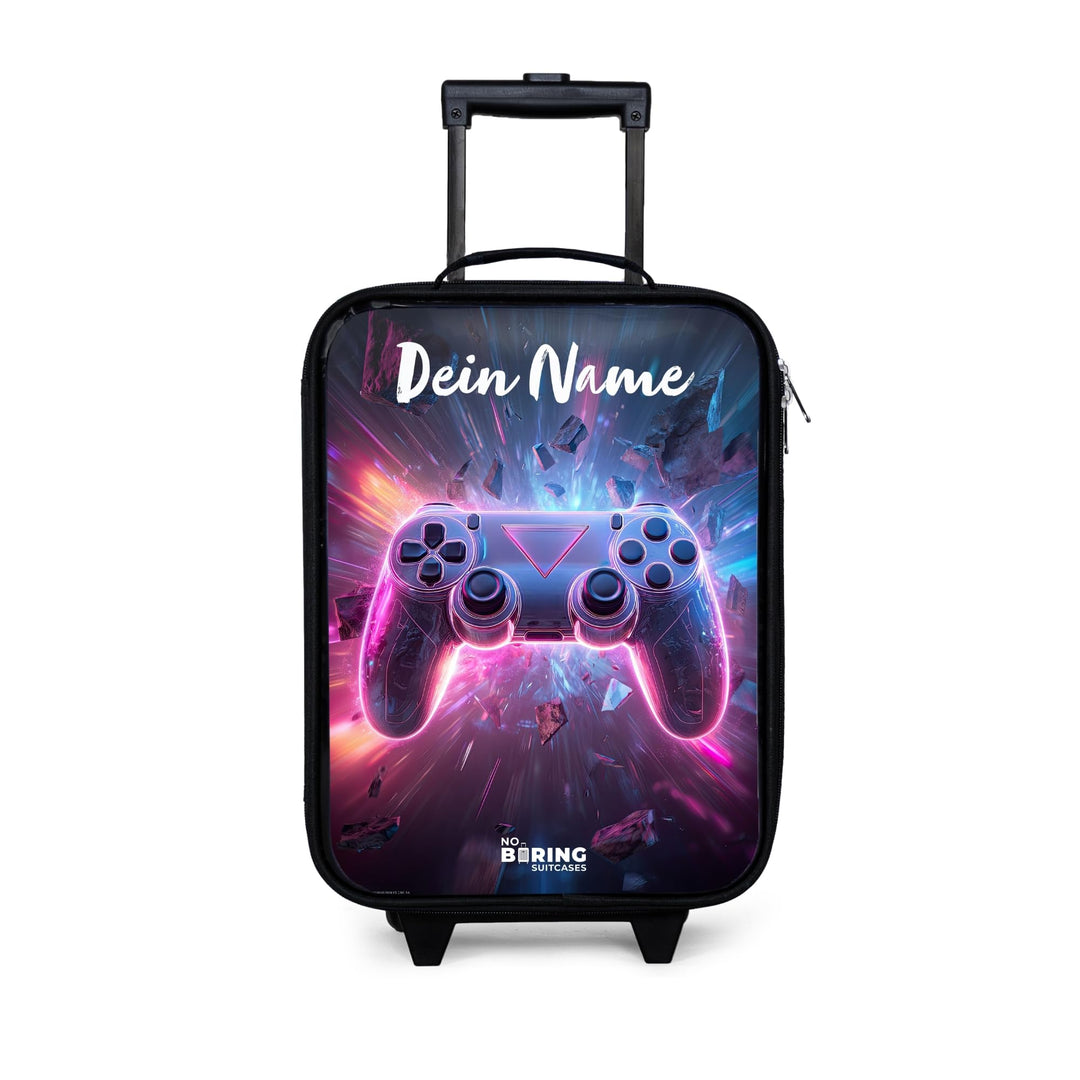 NoBoringSuitcases.com® Kinderkoffer Klein Personalisiert mit Name 48x31x19 cm Reisekoffer Kleiner Ki