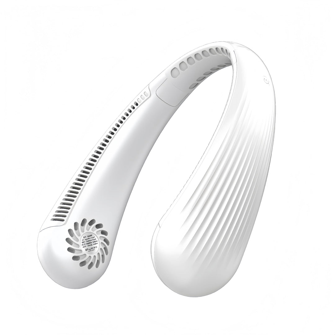 Tragbarer Hals-Ventilator, blattlos, per USB wiederaufladbar, 2000 mAh Akku, 4-8 Stunden Laufzeit, l