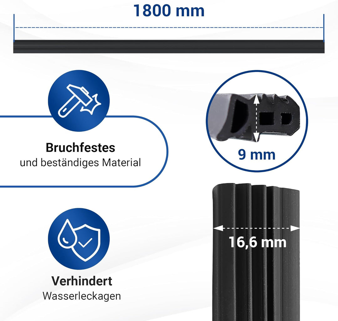 VIOKS Gummi Türdichtung Ersatz für Bosch Siеmens 488143 00488143 Dichtgummi Dichtung Spülmaschine Gu