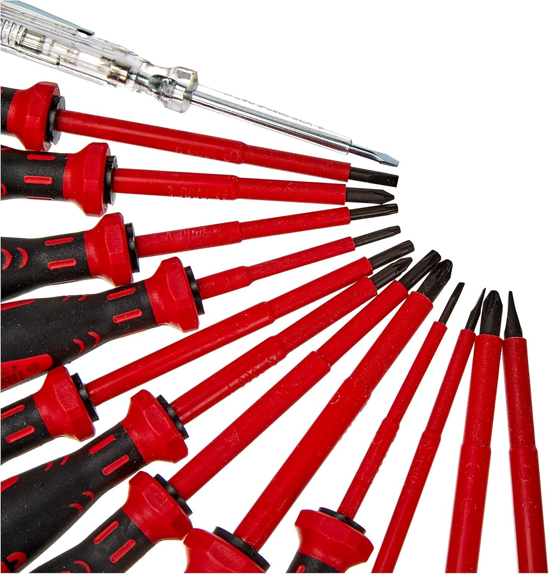 Cimco VDE-Schraubendrehersatz Schlitz Kreuzschlitz Torx 13-teilig