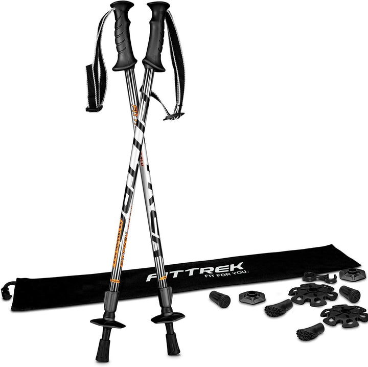 FitTrek Wanderstöcke Kinder - Trekkingstöcke - Walking Stöcke Teleskop - Wanderstocke Kinder - Walki