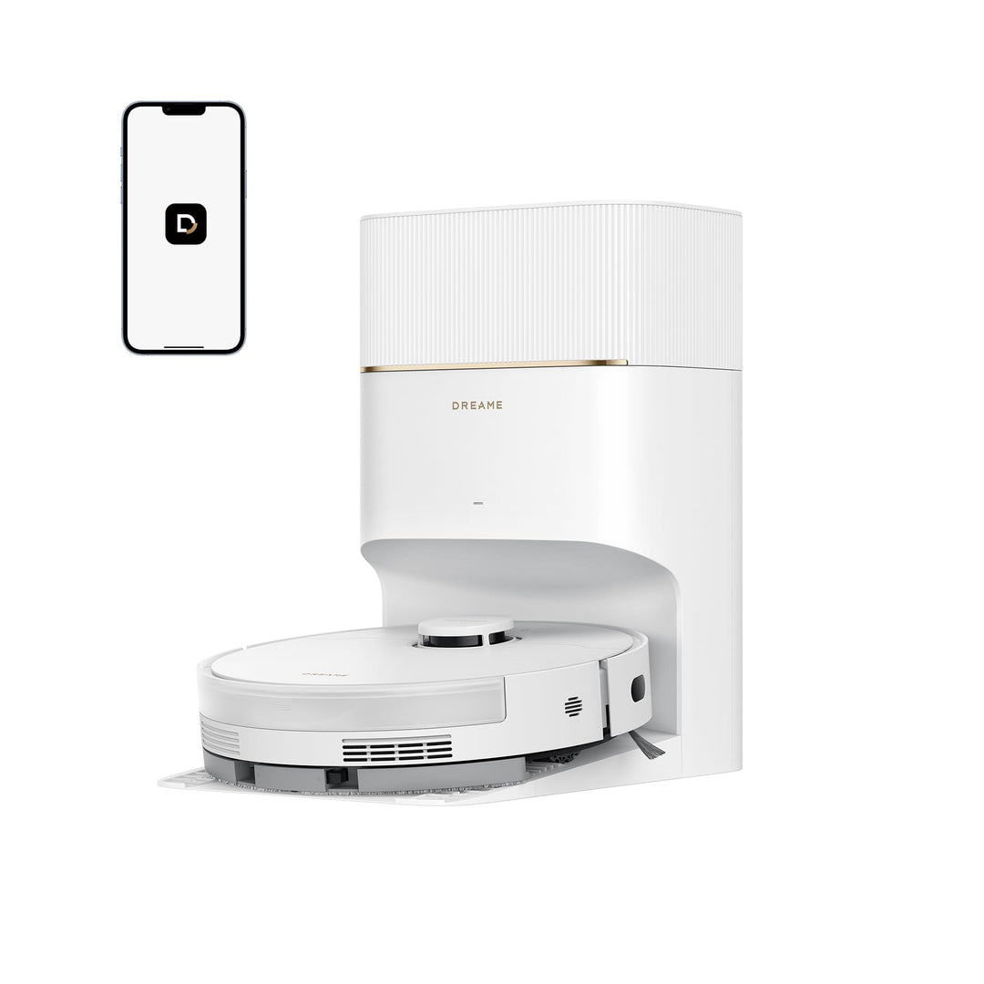 dreame D20 Pro Plus Saugroboter, 13.000 Pa Saugkraft, DuoBrush für Tierhaare, Eckenrein, Selbstentl,