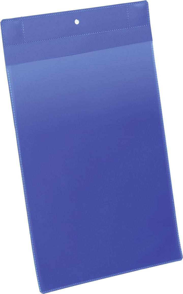Durable Kennzeichnungstasche plus (A4 hoch) Packung à  10 Stück, blau, 174707 A4 Hochformat, A4 Hoch