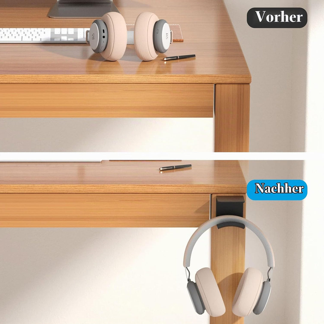 Cozycase Universal Headset Halterung Tisch - 2 Stück Kopfhörer Halter Wandhalterung Holder mit stark