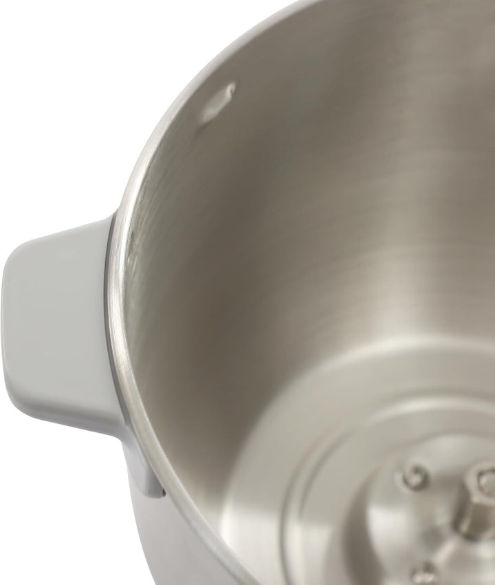 Edelstahl Teigknetmaschine mit Gärfunktion – 7L Vollautomatische Spiralkneter, 250W Kupfermotor, Dig