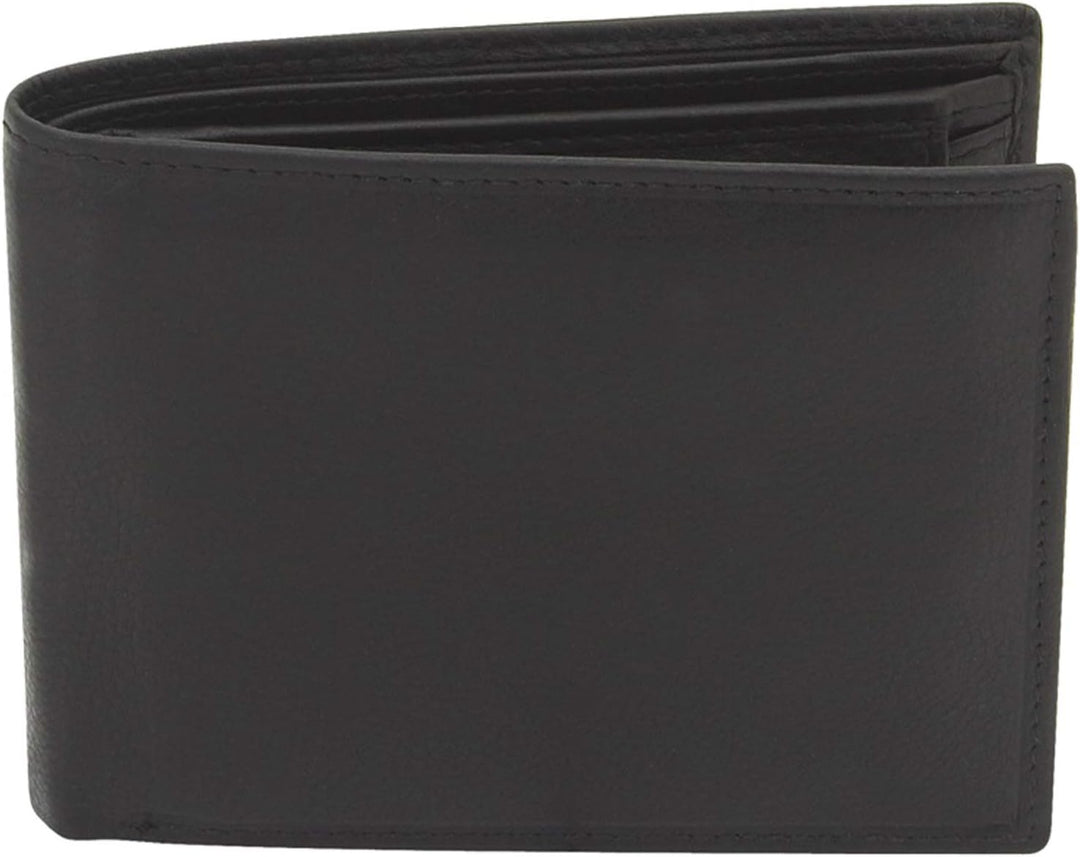 Friedrich|23, Herren Geldbeutel, Nappa Vollrindleder, Secret Line, 12,5 x 9,5 x 1,5 cm, Schwarz, 161