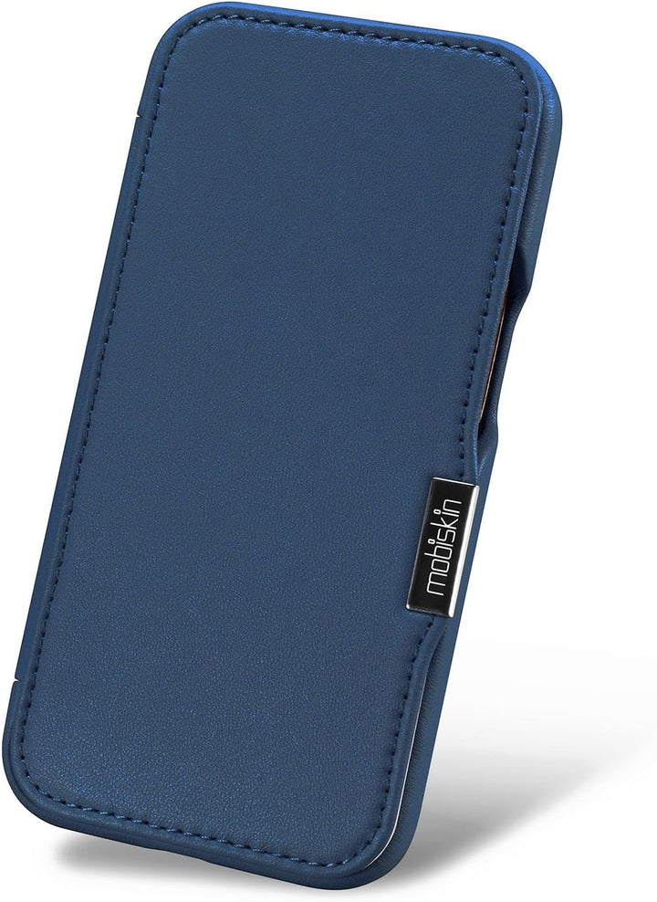 Mobiskin Hülle für iPhone 15 (6,1 Zoll), Handyhülle mit Leder, Case kompatibel mit MagSafe, Schutzhü
