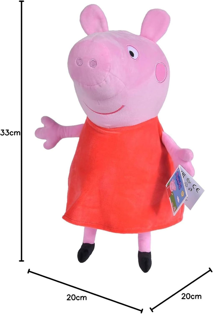 Peppa Wutz Plüschfigur 33cm – weiches Kuscheltier für Kinder ab 0 Jahren – Peppa Pig Stofftier bekan