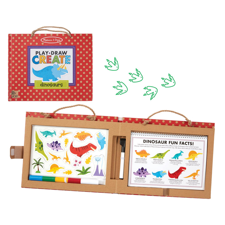 Melissa & Doug | Natural Play: Spielen, Zeichnen, Kreieren, Wiederverwendbares | Mal & Magnet-Set -