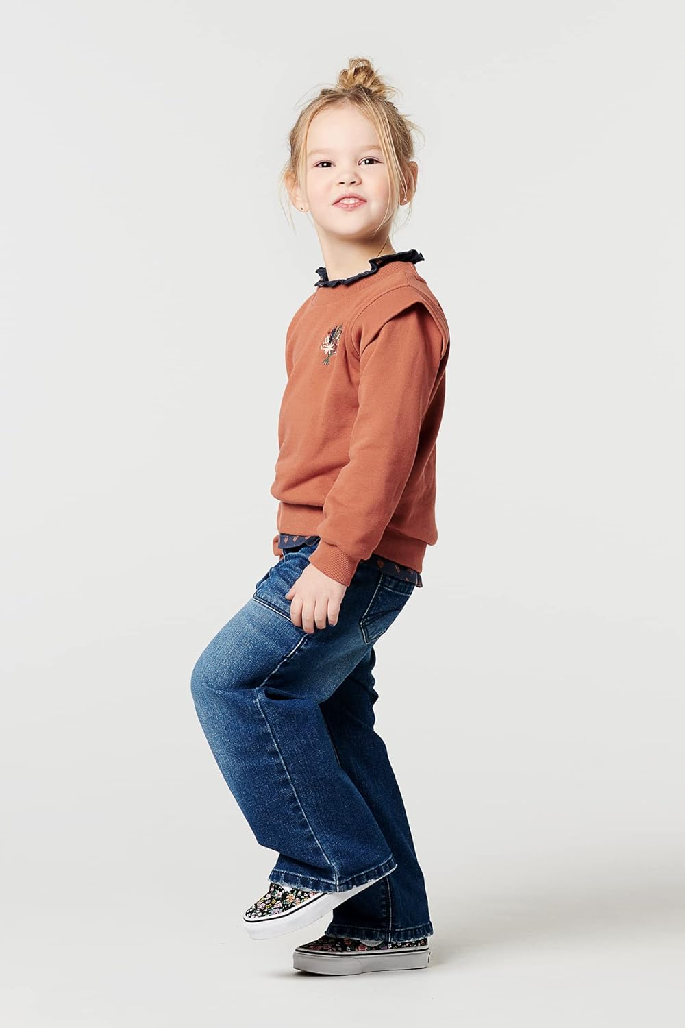 Noppies Mädchen Girls Denim Pants Wide Leg Fit Kik Jeans 104 Dark Blue, 104 Dark Blue