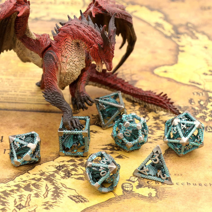 Würfelset Dungeons and Dragons Würfel, ZHOORQI DND Würfel Polyedrische Würfel Set D and D Würfelset