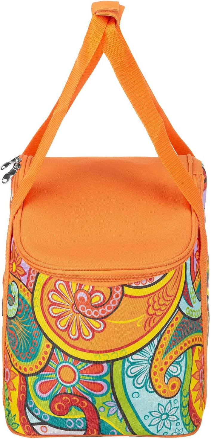 anndora Kühltasche 20 Liter - Farbwahl paisley orange, paisley orange