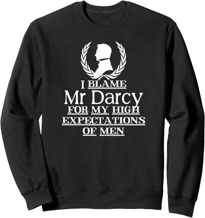 Jane Austen Mr. Darcy Quotes Pride & Prejudice Book Club Sweatshirt