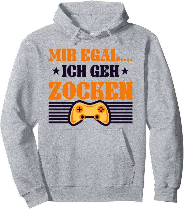 Mir egal, ich geh zocken, Lustiger Spruch, für Gamer Kinder Pullover Hoodie