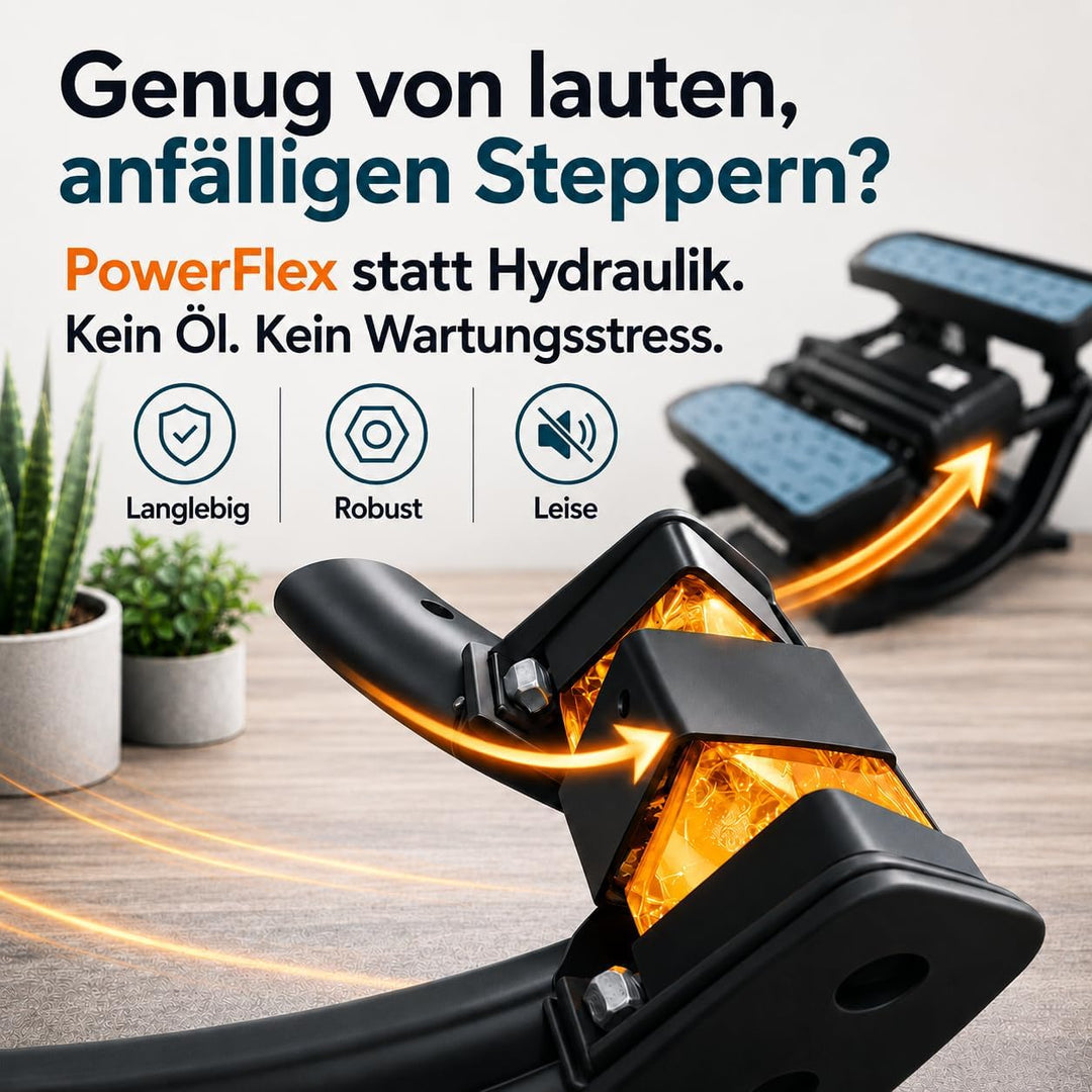 Mini Stepper Alternative - Rollslider - Fitnessgerät für zuhause - leise &amp; gelenkschonend kompakt mi