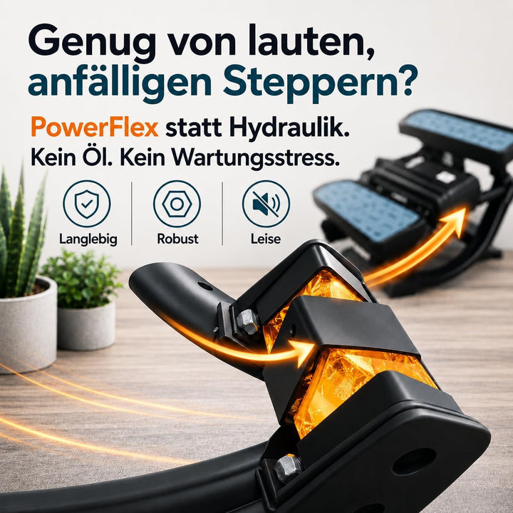 Mini Stepper Alternative - Rollslider - Fitnessgerät für zuhause - leise &amp; gelenkschonend kompakt mi