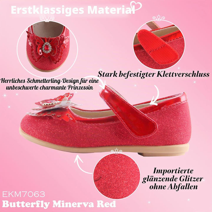 EIGHT KM EKM7063 Kleinkind Mädchen Kleid Schuhe Mary Jane Wohnungen Prinzessin Hochzeit Schuhe Balle