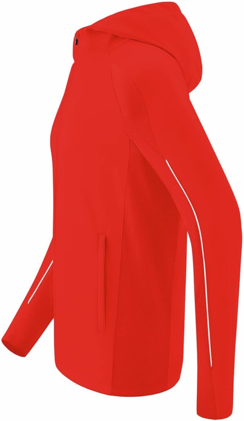 Erima Unisex Liga Star Trainingsjacke mit Kapuze S Rot/Weiss, S Rot/Weiss
