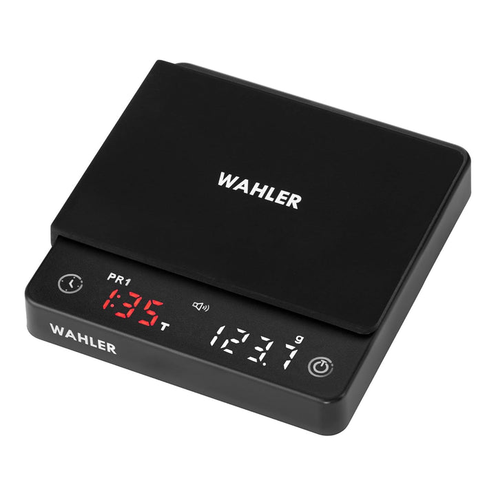 WAHLER® Kaffeewaage mit Auto Timer | Barista Mini Siebträger für Pour Over