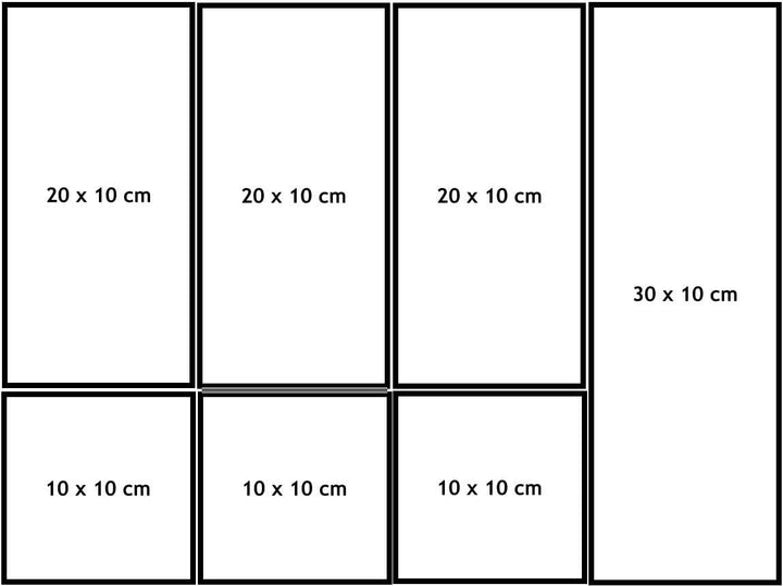 12x Ordnungsboxen - 10 cm hoch - WEIss - 10x10x10cm - 720 ml - Ordnungskorb - Schubladenorganizer Sc