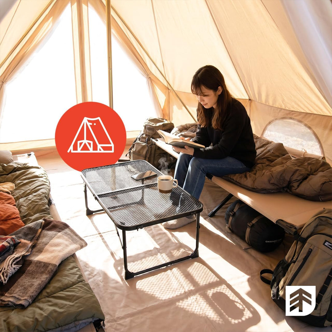 MalTec Wandern Klappbarer Campingtisch in Aluminium FLIP 60 Koffer
