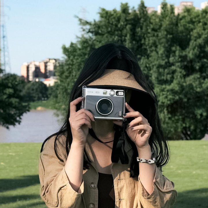 Rieibi Zubehör für Fujifilm Instax Mini Evo Sofortbildkamera, Geschenkpaket inklusive transparenter