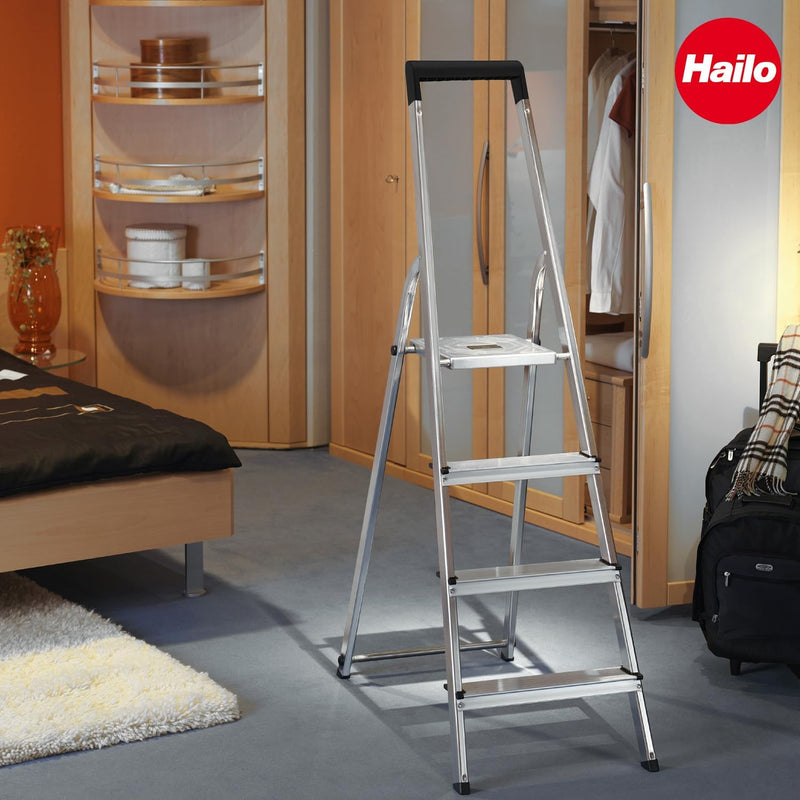 Hailo Leiter-Fuss-Set - Ersatzfüsse für Hailo Trittleitern wie L20, L40, L50 und L60-35 x 20 mm Holm
