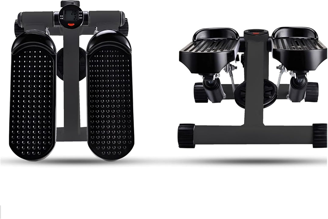 Retoo Stepper für Zuhause mit LCD Display & Widerstandsbändern, Stepper bis 100 kg, Ganzkörpertraini
