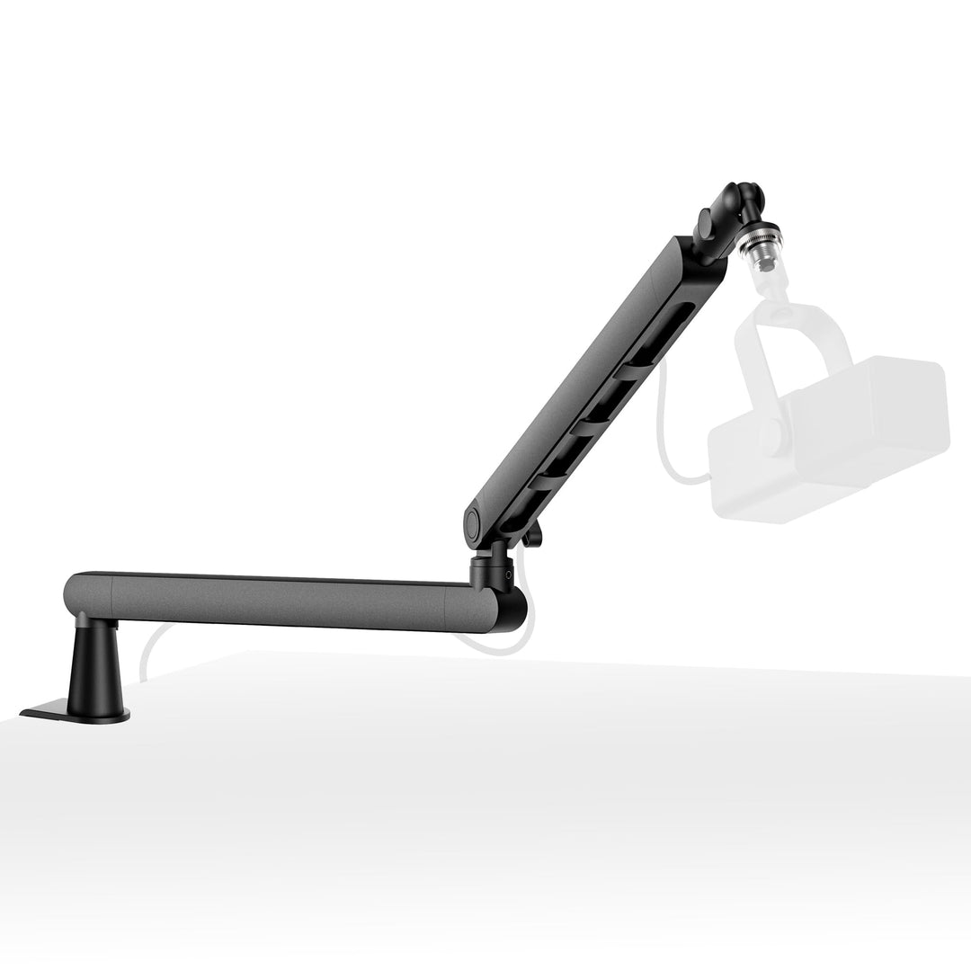 Mikrofon Arm Niedrig Profil, Voll Verstellbar, für Gaming, Podcast und Aufnahme, Schwarz