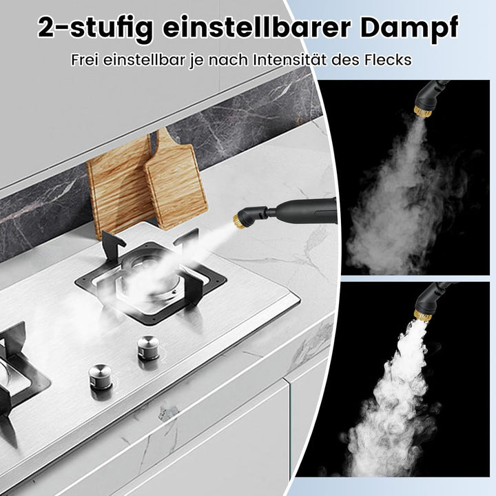 RELAX4LIFE Dampfreiniger, 1600W & 1L, Dampfdruck: 3 bar, Aufheizzeit: 10 s, Dampfreiniger Handgerät