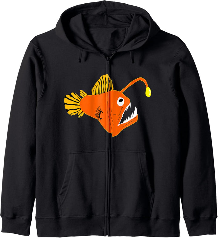 Anglerfisch Tiefsee Angler Fisch Hochsee Seeteufel Kapuzenjacke