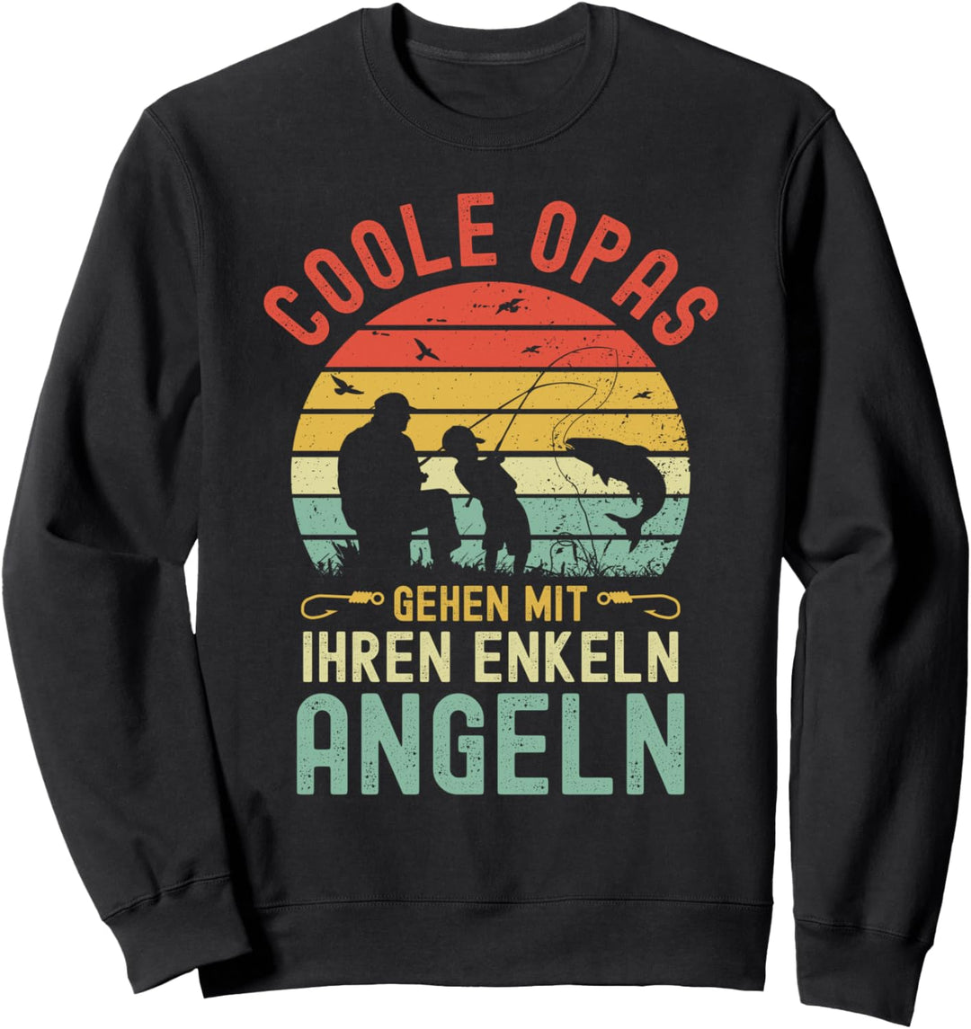 Opa und Enkel Angeln Sweatshirt