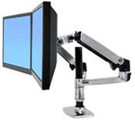 ERGOTRON 45-248-026 Dual Stacking Arm Polished 24In 18.1kg Lift33 Mis-D 10Y Wa Schwarz/Silber LX Arm