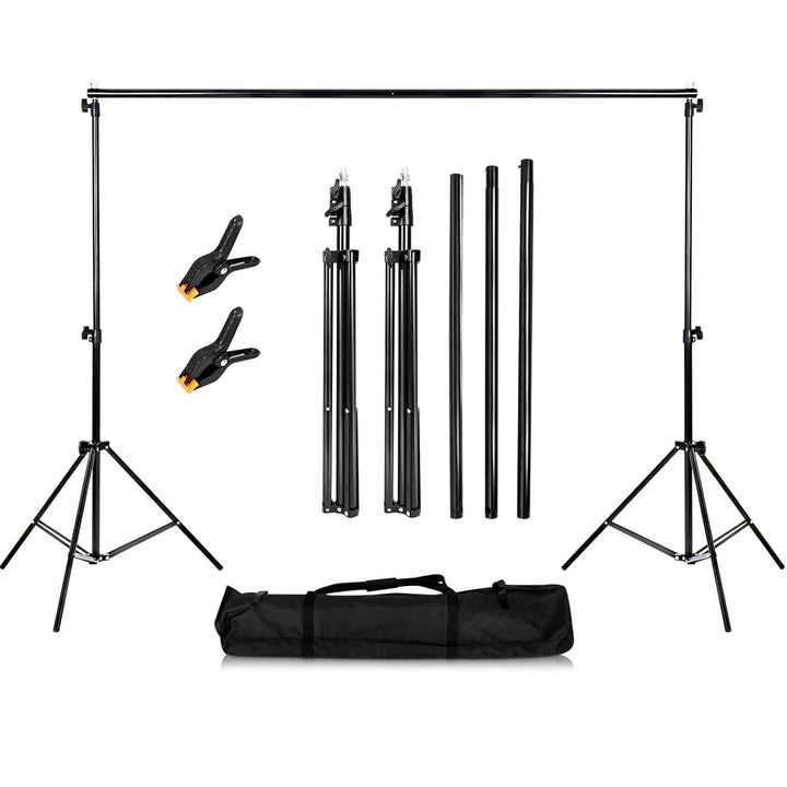 Youyijia 2 x 3m Hintergrund Fotografie Stützsystem Verstellbarer Fotostudio Hintergrundständer Photo