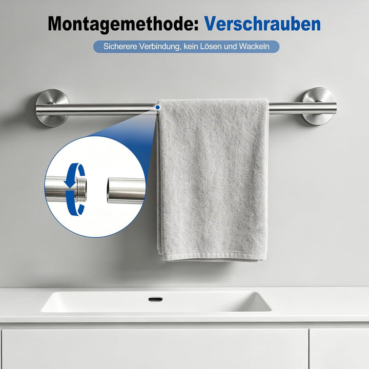 Handtuchhalter Wandmontage Edelstahl Handtuchstange Badetuchhalter Rostfrei Modern für Badezimmer Kü